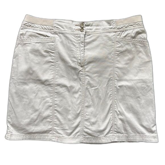 Karen Scott Khaki Utility Cotton Skort – Sporty Stretch Fit, Size 14 - Picture 1 of 8